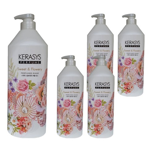 케라시스 스위트 앤 플라워리 퍼퓸 린스, 1L, 5개