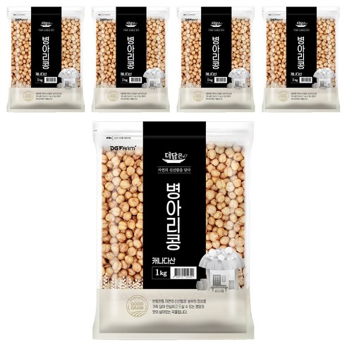 더담은 캐나다산 병아리콩, 1kg, 5개