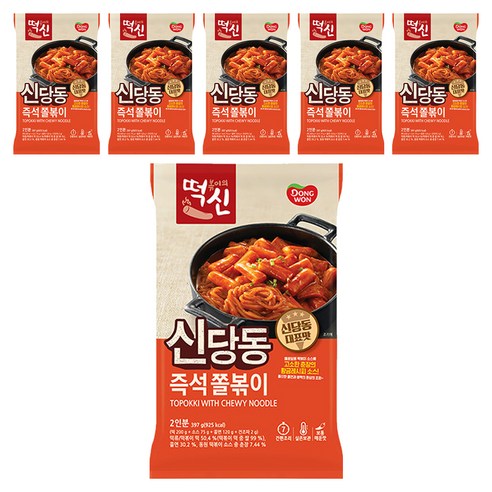 동원 떡볶이의 신 신당동 즉석 쫄볶이, 397g, 6개