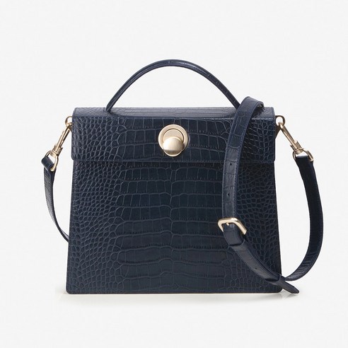 앤오즈 라젤 크로크 레더 숄더백