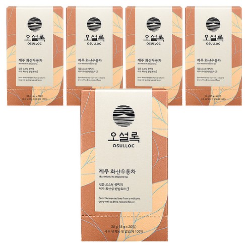 오설록 제주 화산우롱차, 1.5g, 20개입, 5개