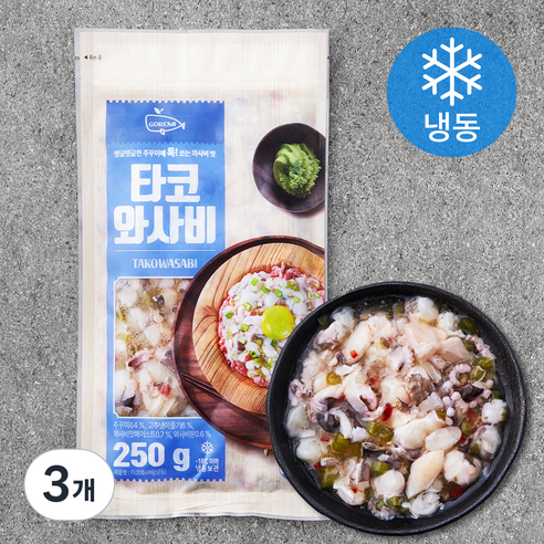 고래미 타코와사비 (냉동), 3개, 250g
