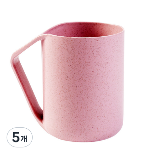 MEO 거꾸로 양치컵 칫솔꽂이, 핑크, 5개