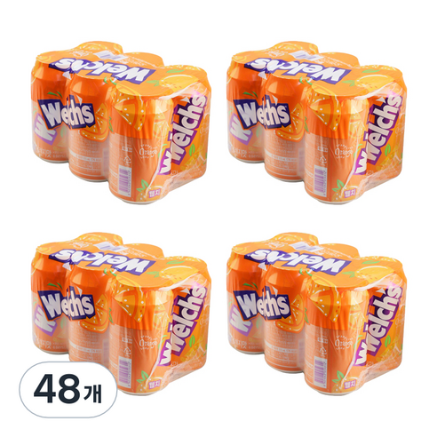 웰치스 오렌지맛, 48개, 355ml