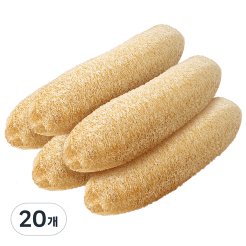 코멧 건강한 천연 수세미, 20개, 1개입