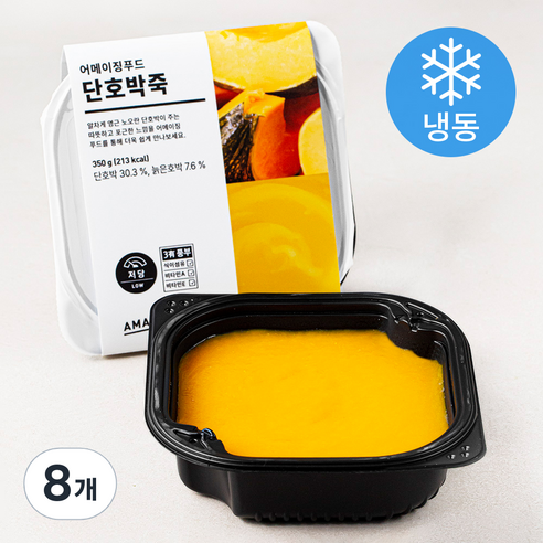 어메이징푸드 단호박죽 (냉동), 350g, 8개