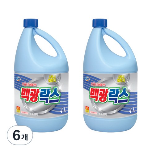 트레펑 백광 락스, 6개, 4L