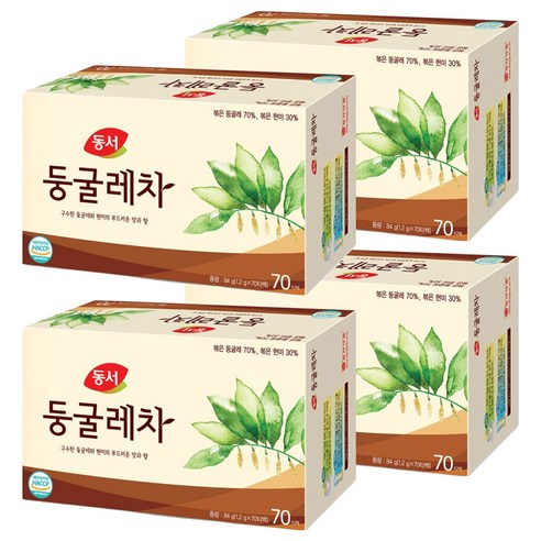 동서 둥굴레차, 1.2g, 70개입, 4개
