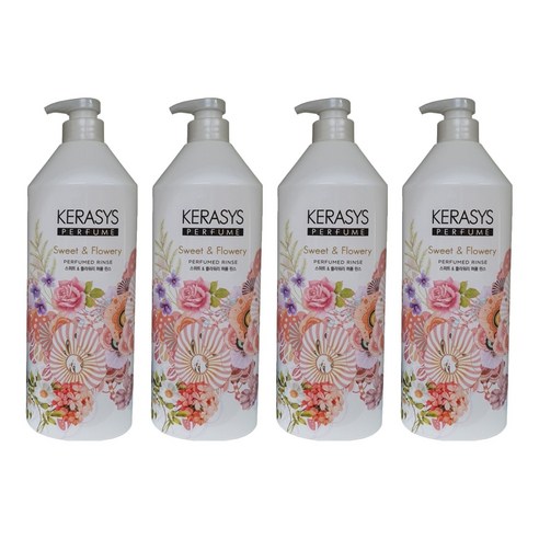 케라시스 스위트 앤 플라워리 퍼퓸 린스, 1L, 4개