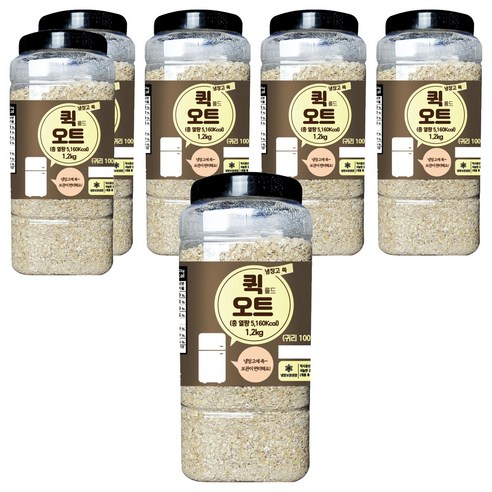 냉장고쏙 퀵 롤드 오트, 1.2kg, 6개