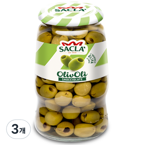 사클라 그린올리브, 560g, 3개