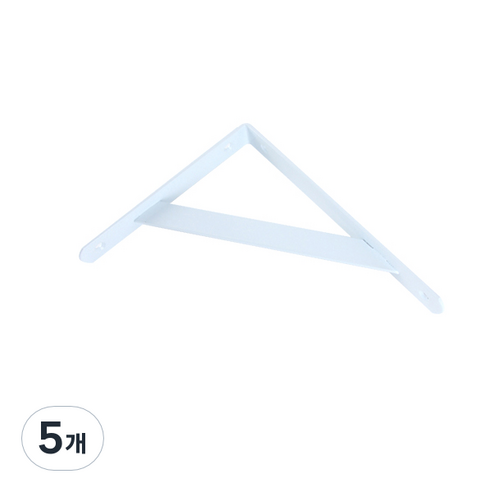 ZIO-BIZ 튼튼 벽 선반대 DIY 화이트, 5개