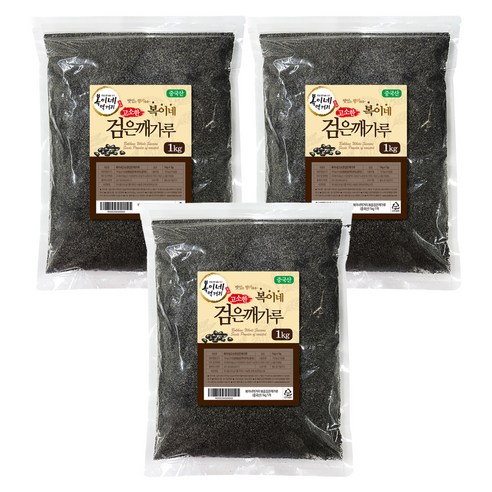 복이네먹거리 고소한 검은깨가루, 1kg, 3개