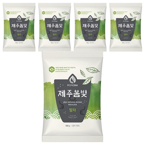 포모나 제주봄빛 말차 파우더, 500g, 5개, 1개입
