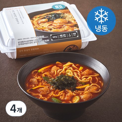 바른식 감자옹심이 장칼국수 밀키트 2인분 (냉동), 506g, 4개