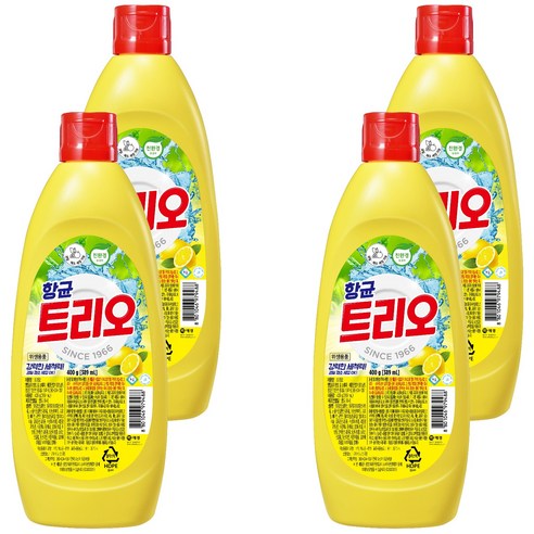 트리오 향균 주방세제, 400g, 4개