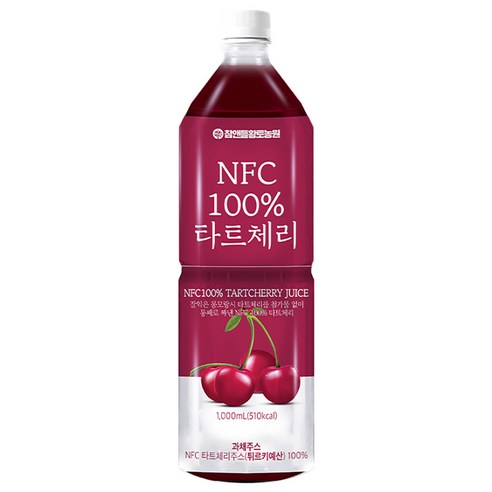 참앤들황토농원 NFC 착즙 타트체리주스, 1L, 3개 에브리데이타트체리