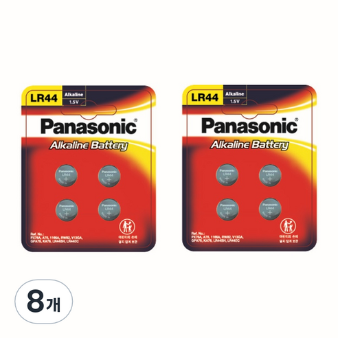 파나소닉 알카라인 코인건전지, 4개입, 8개