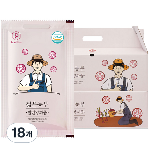 젊은농부 빨간양파즙, 5L, 18개
