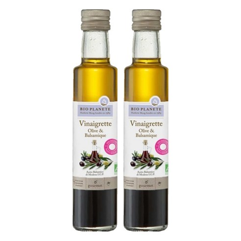 바이오플래닛 유기농 올리브 앤 발사믹 드레싱, 250ml, 2개