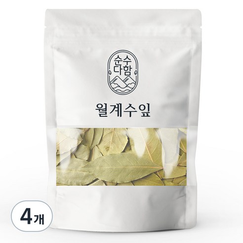 순수다함 월계수잎 한차재료, 100g, 4개