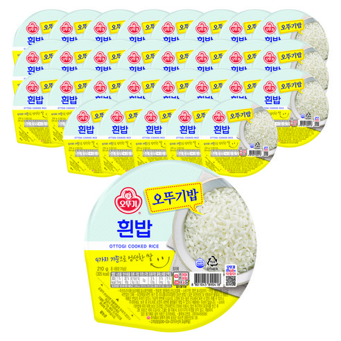 오뚜기 맛있는 오뚜기밥, 210g, 30개