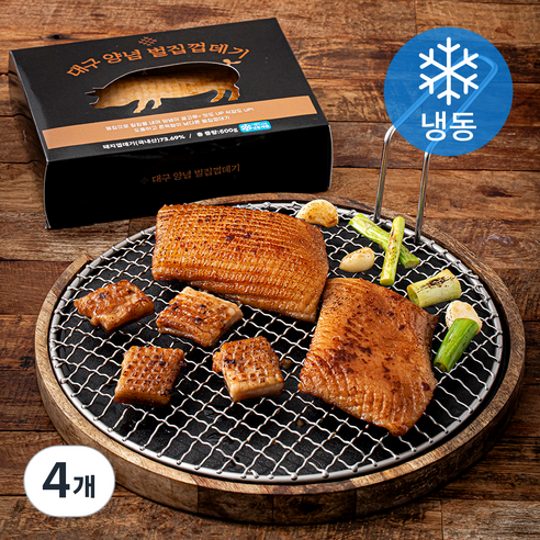 푸드장 대구 양념 벌집 껍데기 (냉동), 600g, 4개