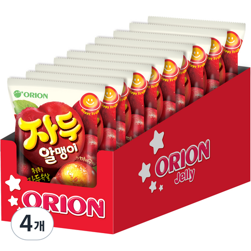 오리온 자두 알맹이 젤리 10p, 670g, 4개