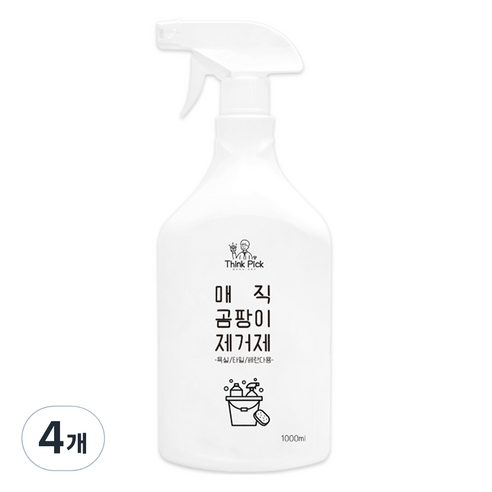 띵크픽 매직 곰팡이 제거제, 4개, 1L