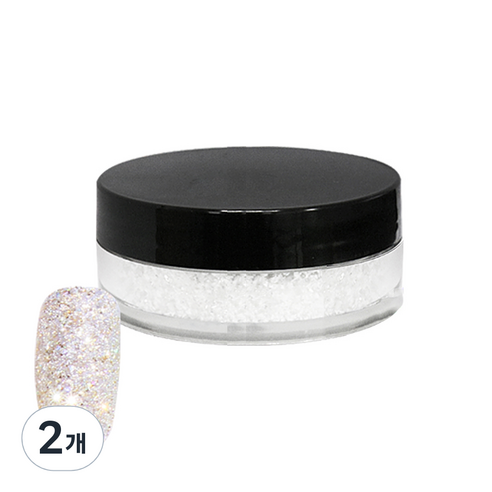 네일스케치 보석 글리터 15g, 16 오팔, 2개