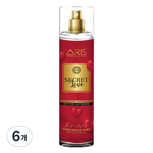 아리스 바디 미스트 시크릿 러브, 250ml, 6개