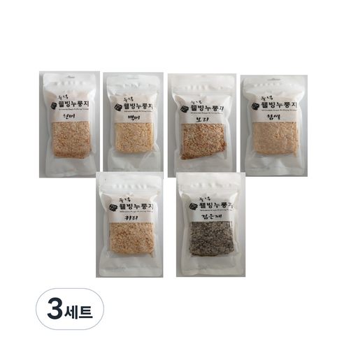 들녘 웰빙 누룽지 80g x 6종 세트, 3세트