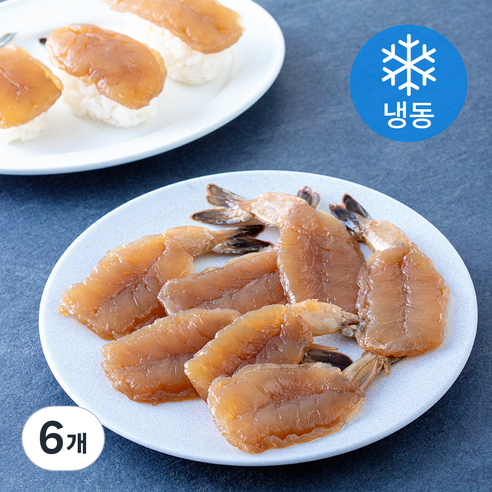 바른씨 초밥용 간장새우 10개입 (냉동), 6개, 160g