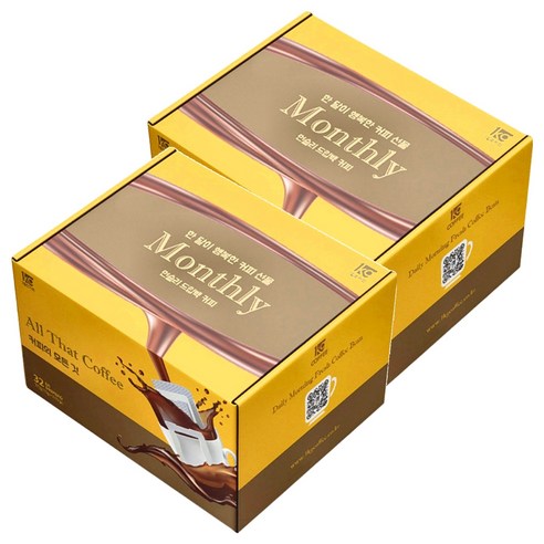 1킬로커피 먼슬리 드립백 커피 혼합형, 10g, 32개입, 2개, 10g
