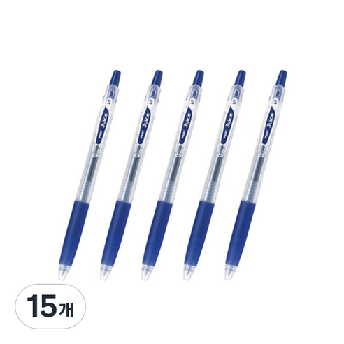 파이롯트 쥬스 젤잉크펜 0.38mm, 블루블랙, 15개