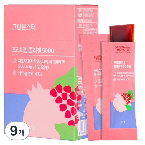 그린몬스터 프리미엄 콜라겐5000, 9개, 300g