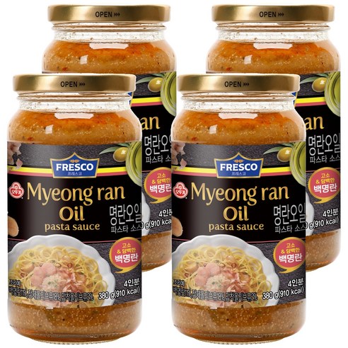 오뚜기프레스코 파스타소스 명란오일 기타소스, 4개, 380g