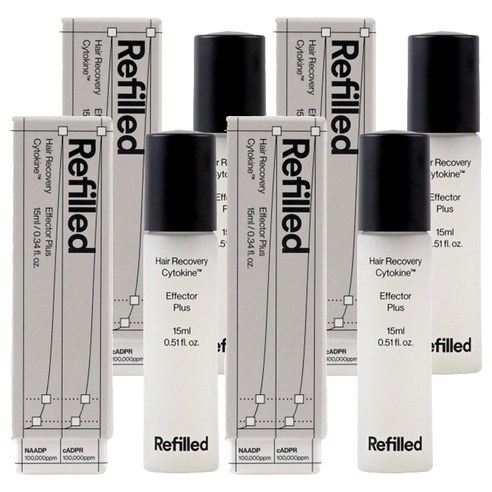 리필드 헤어리커버리 사이토카인 이펙터 플러스, 4개, 15ml