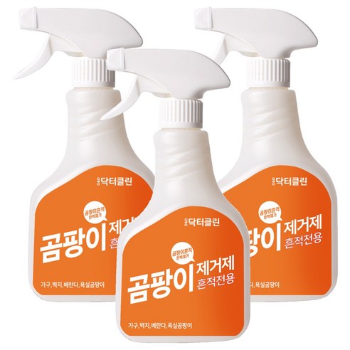 닥터클린 디앤디 곰팡이제거제 흔적전용, 500ml, 3개