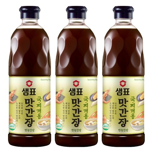 샘표 맛간장 국찌개용, 860ml, 3개