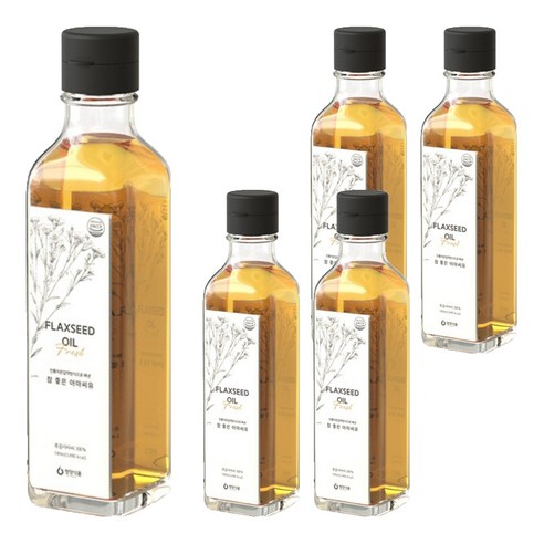 청양식품 참 좋은 아마씨유, 180ml, 5개