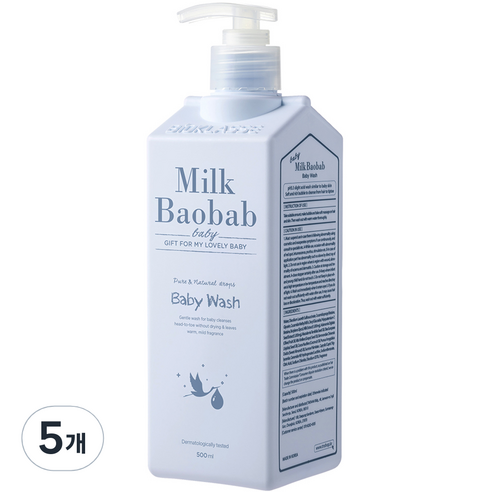 밀크바오밥 베이비 워시, 500ml, 5개