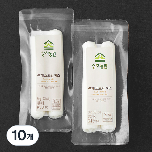 상하농원 수제 스트링 치즈, 50g, 10개