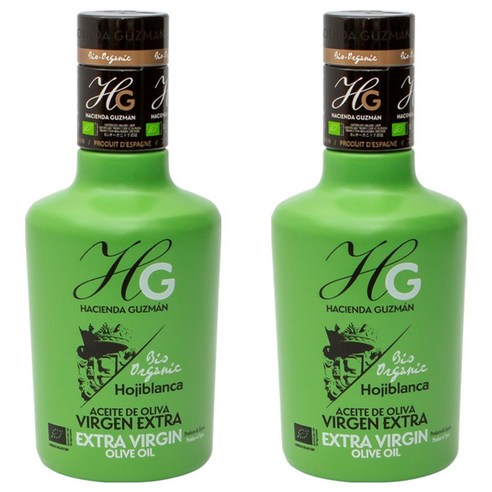 하시엔다구즈만 유기농 엑스트라 버진 올리브 오일 오히블랑카, 250ml, 2개
