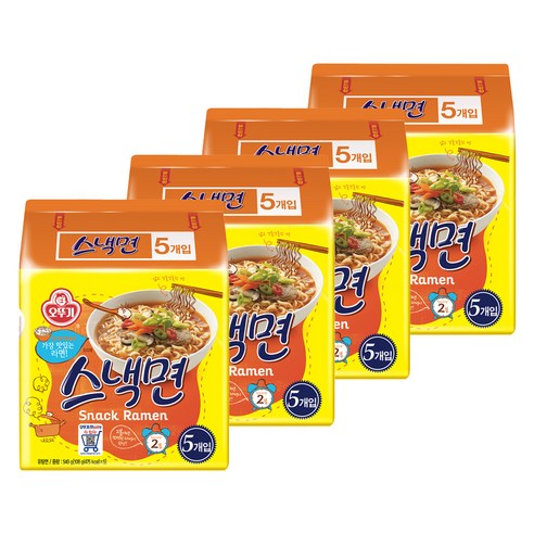 오뚜기 스낵면 108g, 20개