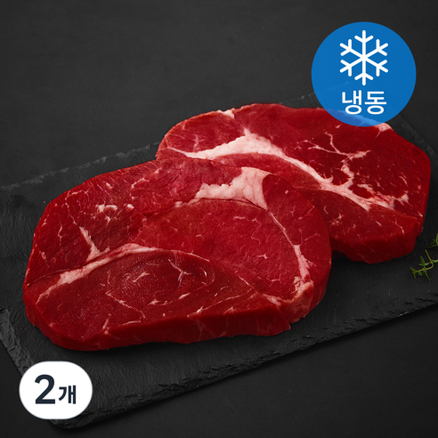 굿미트찹 미국산 슬라이스 우알목심 스테이크용 2cm (냉동), 2개, 600g