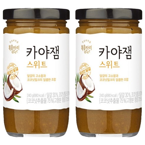 복음자리 카야잼 스위트, 240g, 2개