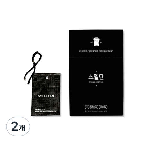닥터진랩 스멜탄 탈취제 블랙, 30g, 2개