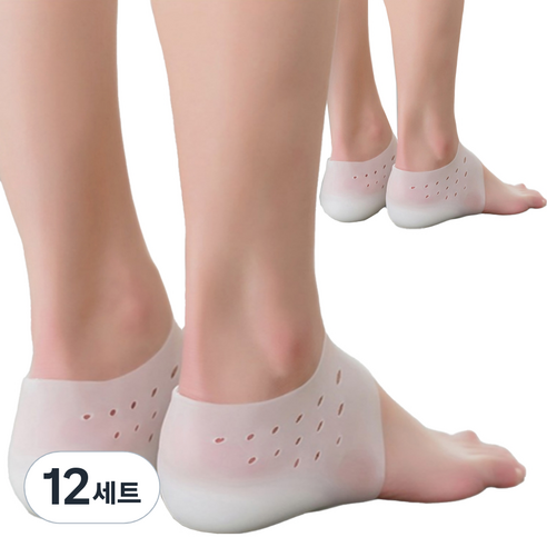 맞벌이라이프 뒷꿈치 키높이 양말 5cm, 12세트, 2개입