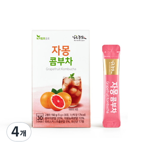 자몽 콤부차, 5g, 30개입, 4개